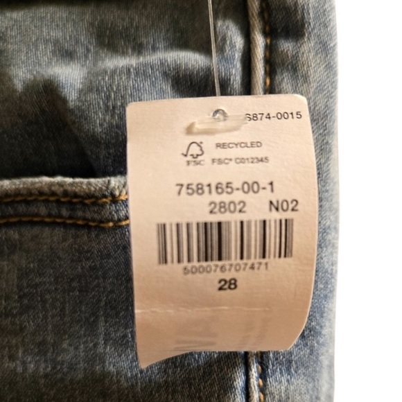 Old Navy Jeans Plus 28 Rockstar Super Skinny High Rise Waisted Light Wash NWT - Picture 4 of 6